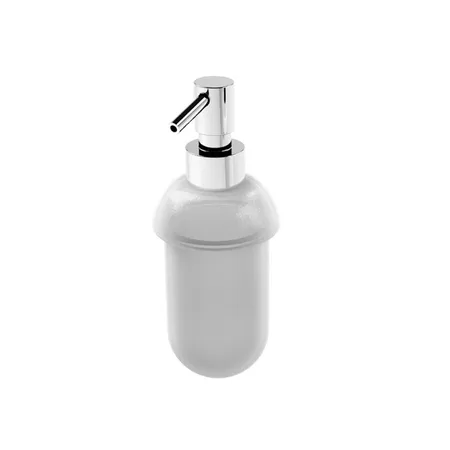 Stella 130 Дозатор для мыла стекло матовое, подвесная, цвет: хром