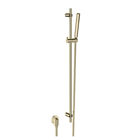 Stella Bamboo Душевой гарнитур, с ручным душем, штангой, подводом воды и шлангом, цвет Brushed nickel PVD