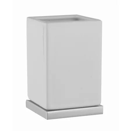 Stella Bamboo Quadro Стакан с подставкой настольный 1012/B016 цвет: хром