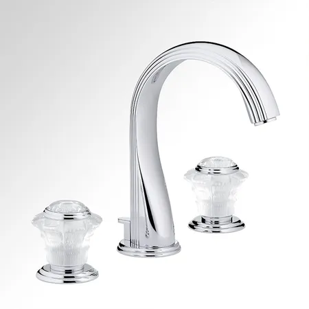 THG Dahlia Смеситель для раковины, 3 отв., цвет: хром