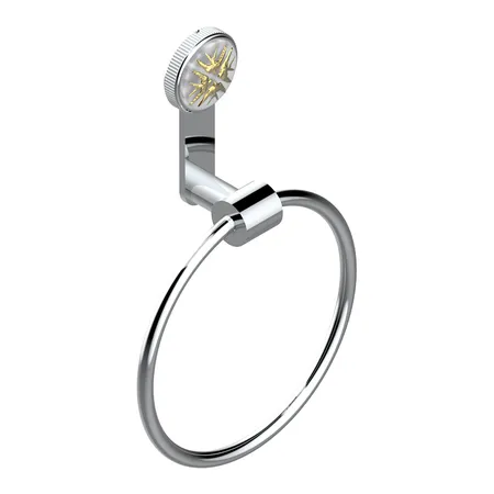 THG Hirondelles Gold Stamped Полотенцедержатель-кольцо 18см., цвет: хром
