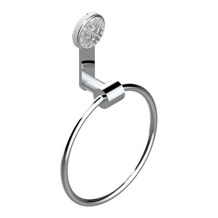 THG Hirondelles Platinum Stamped Полотенцедержатель-кольцо 18см., цвет: хром