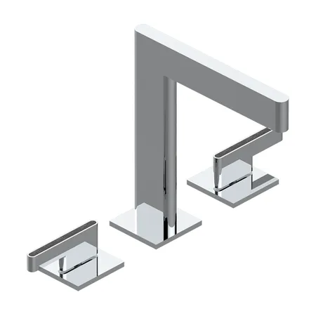 THG ICON-X CARBONE GOLD A MANETTES Смеситель для раковины, 3 отв., с донным клапаном, цвет: хром