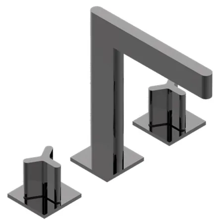 THG Icon-X Metal Смеситель для раковины, 3 отв., с донным клапаном,  цвет: Aranja