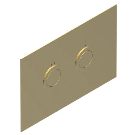 THG Клавиша смыва для унитаза двойная, для инсталляций TECE, цвет: Matt gold color PVD