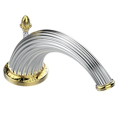 THG Malmaison Metal Излив для раковины, цвет: Хром/золото