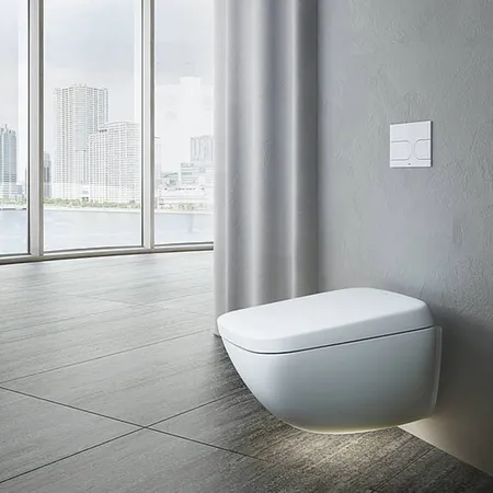 TOTO Neorest WX1 Комплект: Унитаз подвесной 66x45см, сиденье, инсталяция, клавиша смыва, Cefiontect, Rimless, цвет: белый матовый