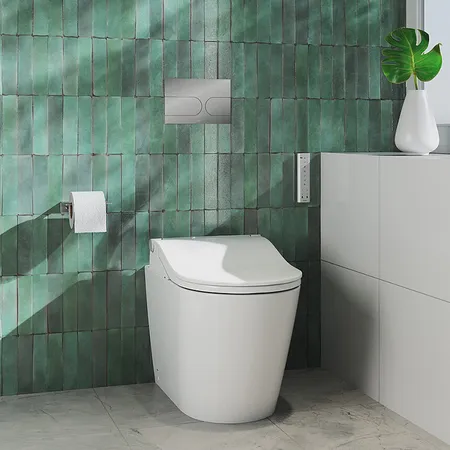 TOTO RP Унитаз напольный 38x64см, безободковый, цвет: белый