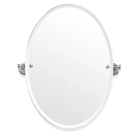 TW Harmony 021, вращающееся зеркало овальное 56х66см, цвет: хром