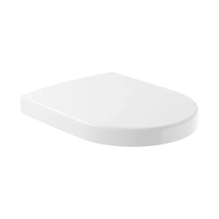 Villeroy&Boch Subway 2.0 Сиденье для унитаза, с микролифтом, цвет: белый/нержавеющая сталь