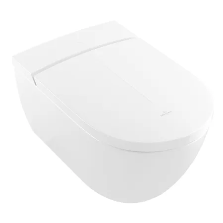 Villeroy&Boch Viclean Унитаз-биде подвесной 38.5х59.5х40см., CeramicPlus, цвет: альпийский белый