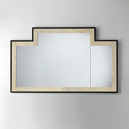 Devon&Devon Vogue Зеркало 130х77см, цвет: deep black/antiqued aluminium leaf