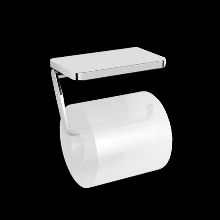 Бумагодержатель LANGBERGER ACCESSORIES 35041B подвесной с полкой цвет хром